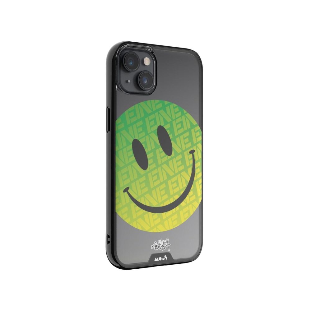 Clarity 2.0-Ben Eine Green Smiley MagSafe® Compatible Phone Case |  iPhone 15 iPhone 15 iPhone 15