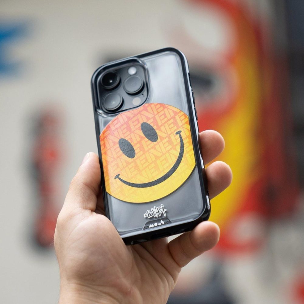 Clarity 2.0-Ben Eine Orange Smiley MagSafe® Compatible Phone Case |  iPhone 14 iPhone 14 iPhone 14