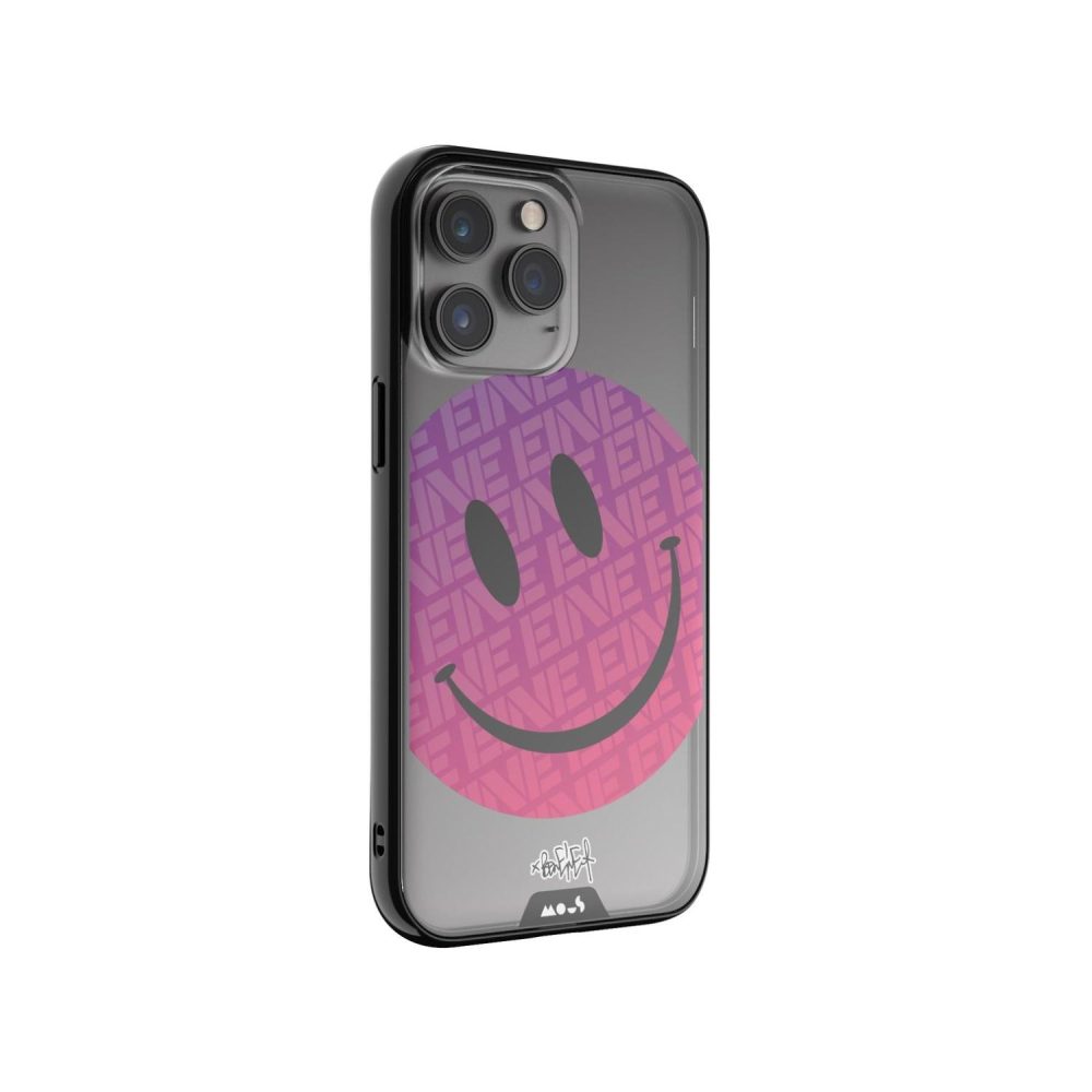 Clarity 2.0-Ben Eine Pink Smiley MagSafe® Compatible Phone Case |  iPhone 15 Pro iPhone 15 Pro iPhone 15 Pro