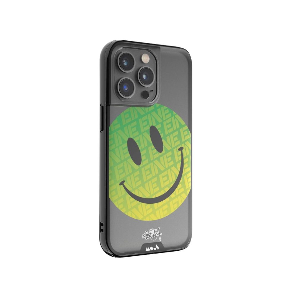 Clarity-Ben Eine Green Smiley Printed Phone Case Clarity |  iPhone 13 Pro Max iPhone 13 Pro Max Clarity