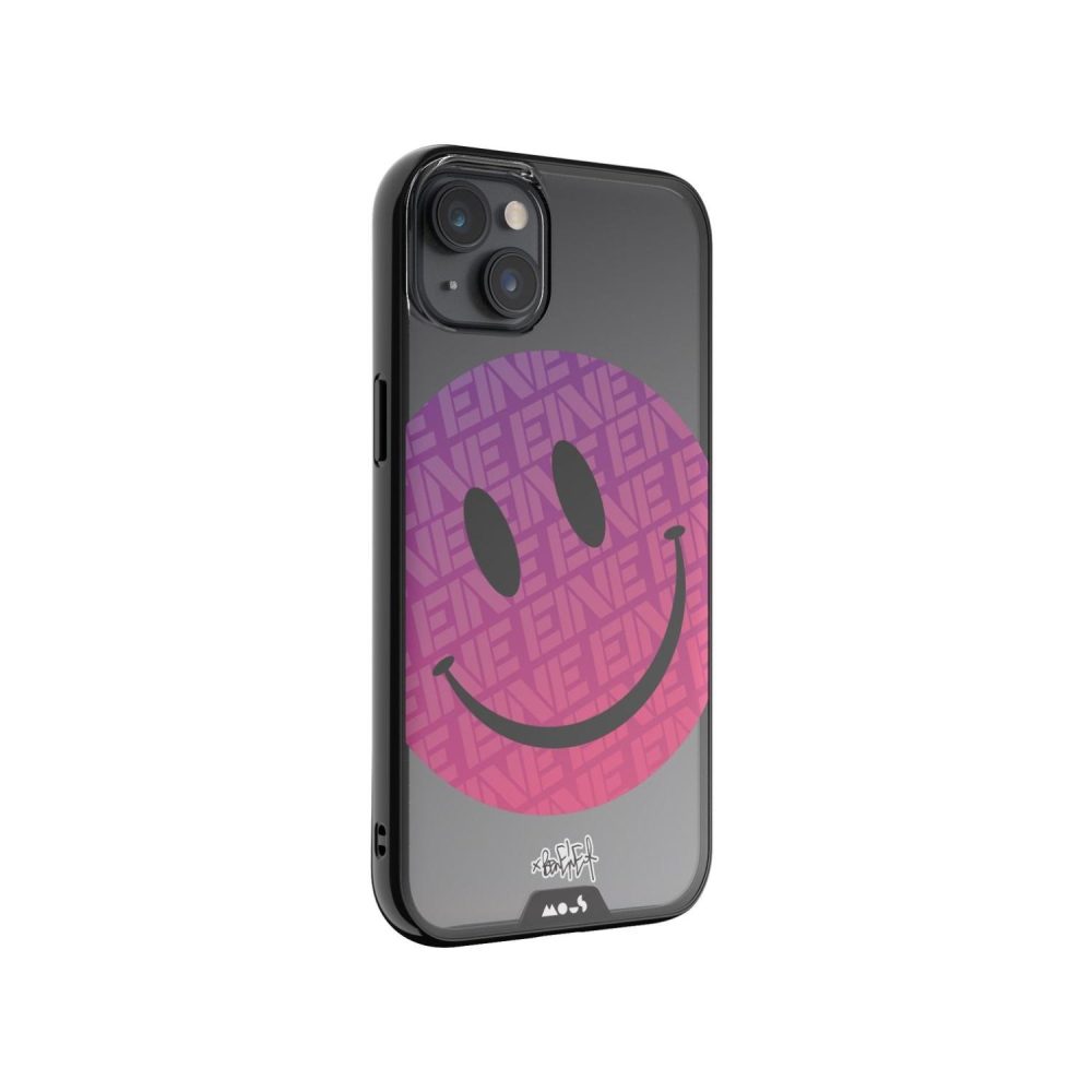 Clarity-Ben Eine Pink Smiley Printed Phone Case Clarity |  iPhone 15 iPhone 15 Clarity