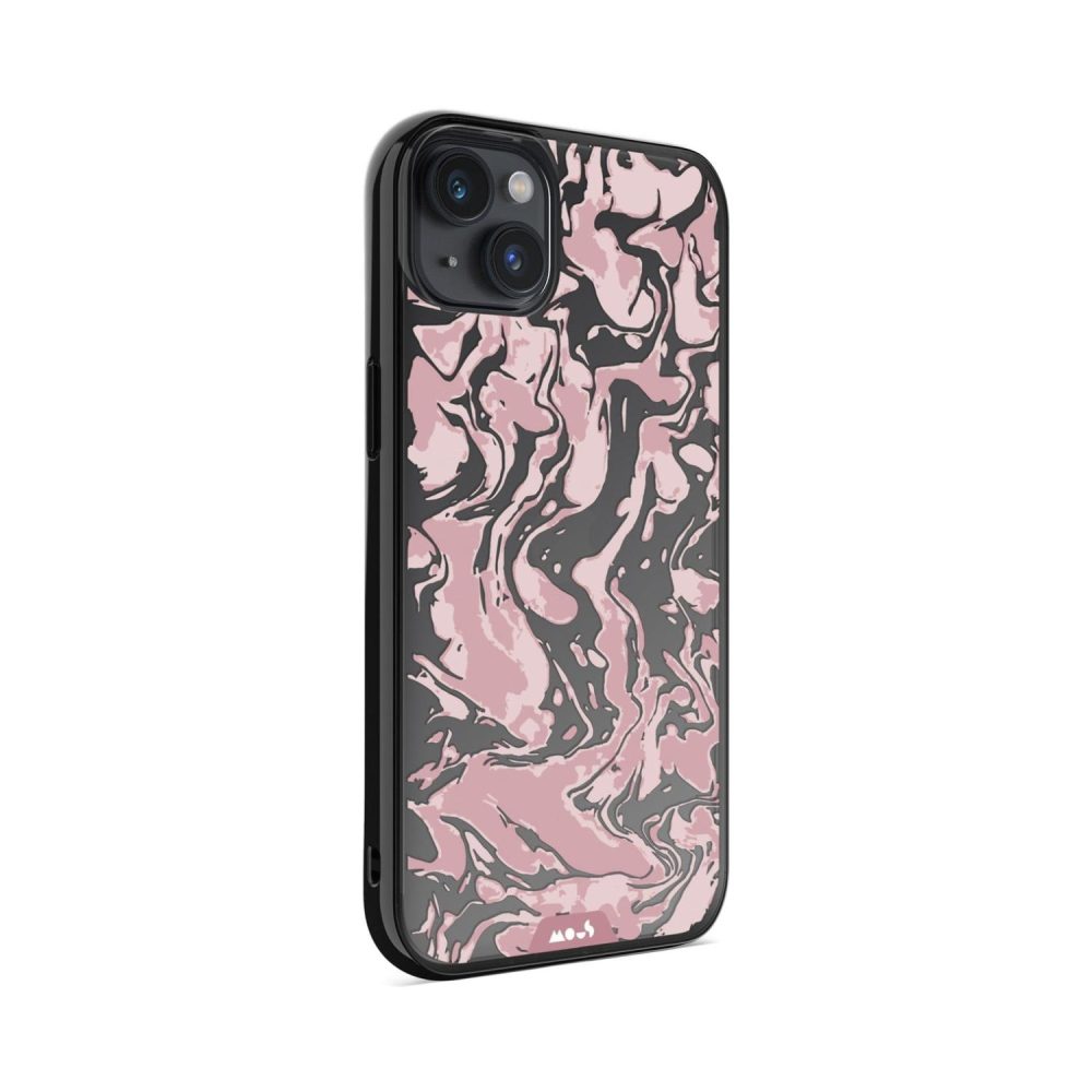 Clarity-Marbled Dusky Pink Printed Phone Case Clarity |  iPhone 15 iPhone 15 Clarity