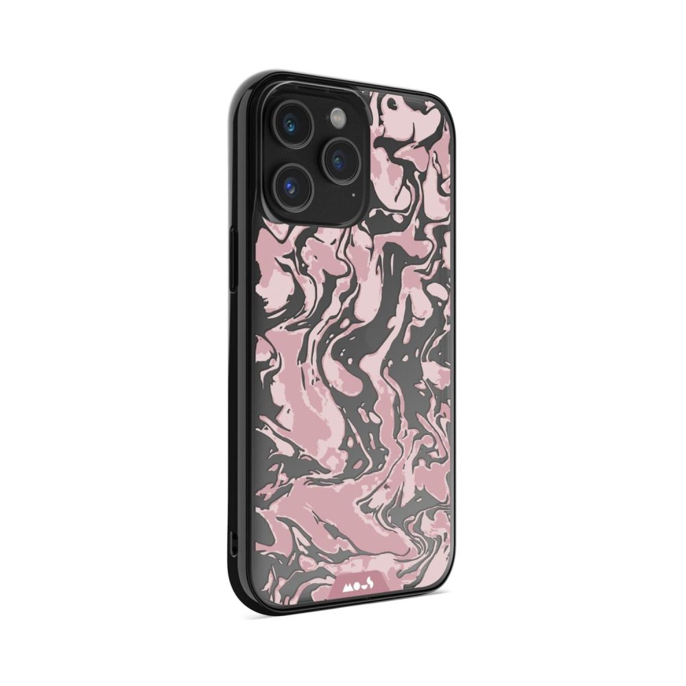 Clarity-Marbled Dusky Pink Printed Phone Case Clarity |  iPhone 15 Pro iPhone 15 Pro Clarity