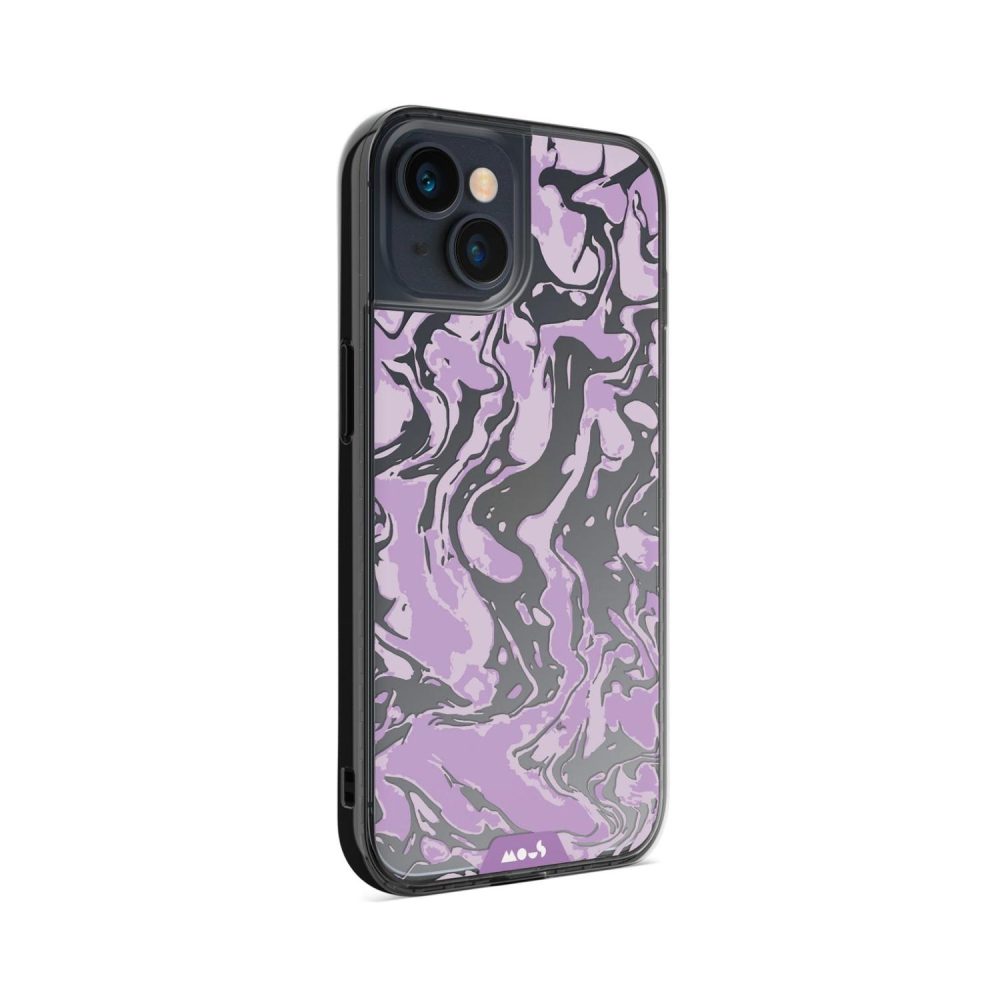 Clarity-Marbled Lilac Purple Printed Phone Case Clarity |  iPhone 13 iPhone 13 Clarity