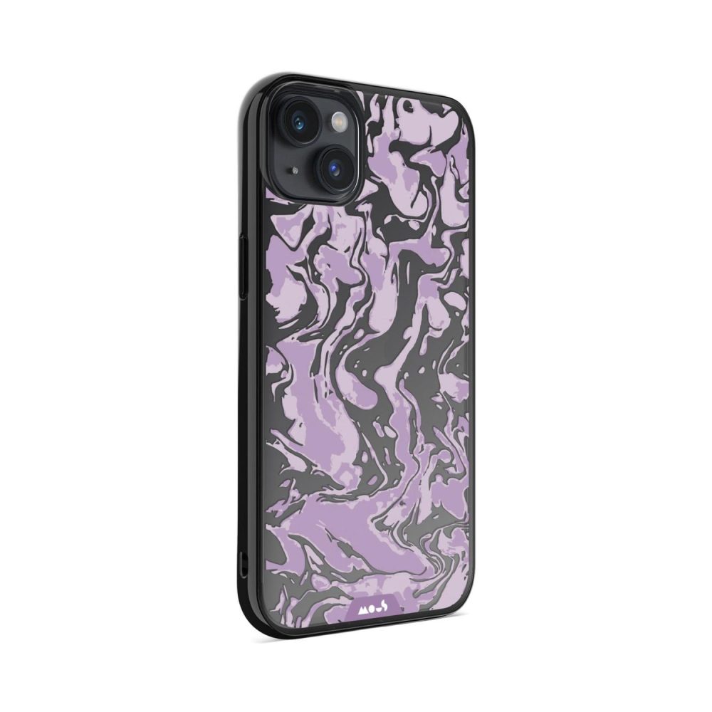 Clarity-Marbled Lilac Purple Printed Phone Case Clarity |  iPhone 15 iPhone 15 Clarity