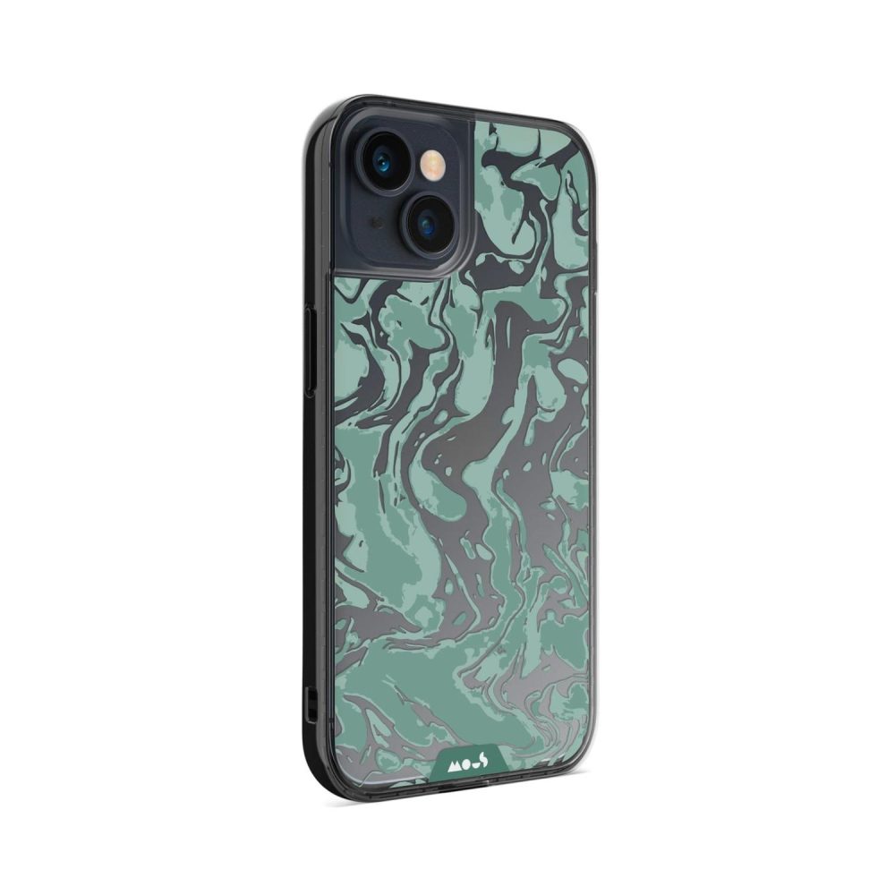 Clarity-Marbled Sage Green Printed Phone Case Clarity |  iPhone 13 iPhone 13 Clarity