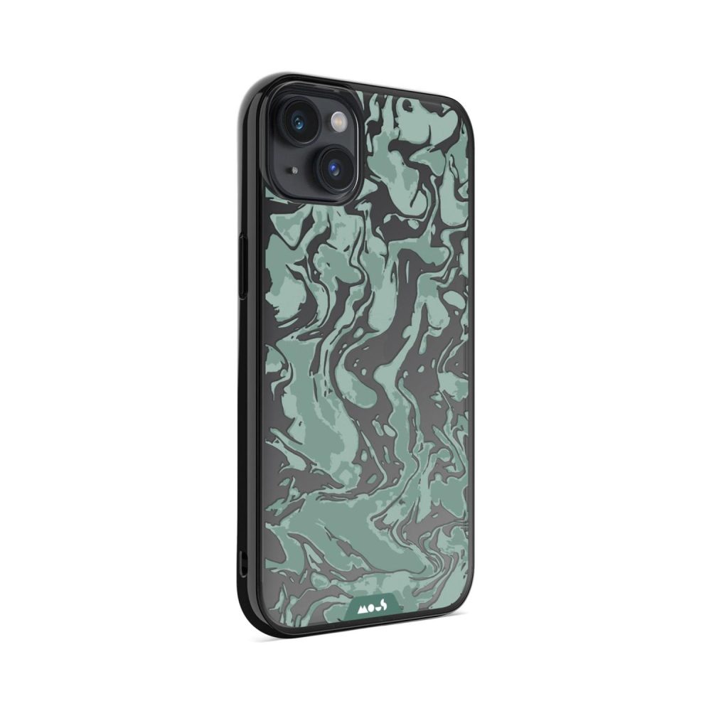 Clarity-Marbled Sage Green Printed Phone Case Clarity |  iPhone 15 iPhone 15 Clarity