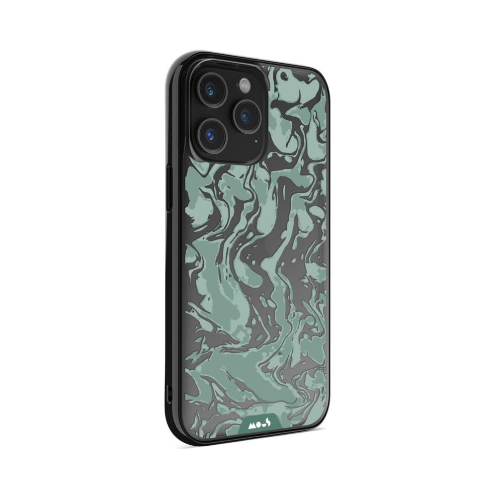 Clarity-Marbled Sage Green Printed Phone Case Clarity |  iPhone 15 Pro iPhone 15 Pro Clarity