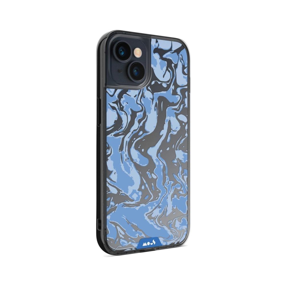 Clarity-Marbled Sky Blue Printed Phone Case Clarity |  iPhone 13 iPhone 13 Clarity