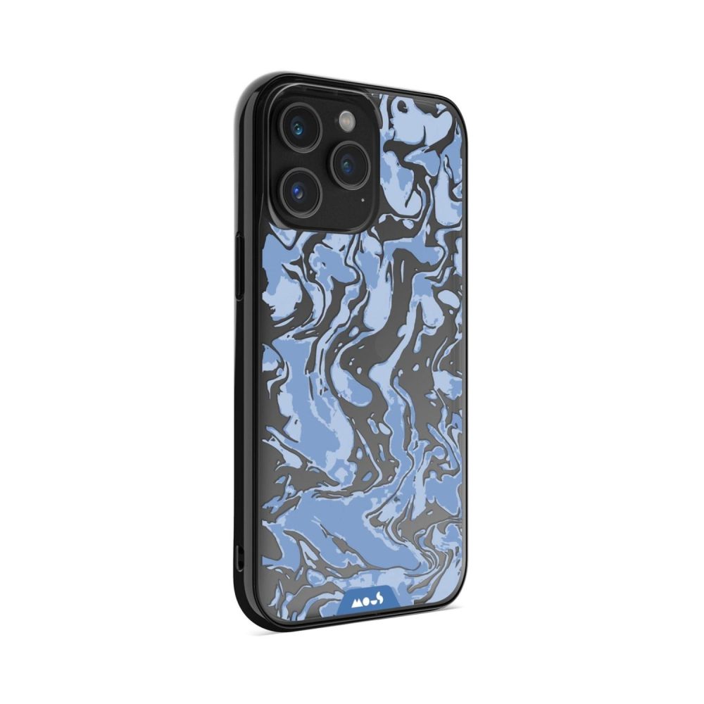 Clarity-Marbled Sky Blue Printed Phone Case Clarity |  iPhone 15 Pro iPhone 15 Pro Clarity